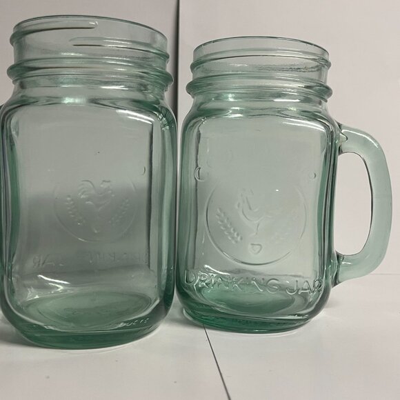 4 Country Fair Drinking Jars - Picture 1 of 4